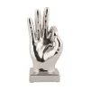 Present time - Statue Perfecto ceramic chrome plated