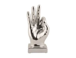 Present time - Statue Perfecto ceramic chrome plated