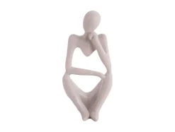 Present time - Statue Wondering polyresin light grey