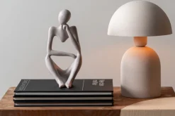 Present time - Statue Wondering polyresin light grey