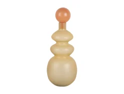 Present time - Vase Alegre Anillo soft yellow w. peach orange