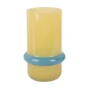 Present time - Vase Animado Anillo medium mango yellow w. soft blue