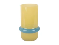 Present time - Vase Animado Anillo medium mango yellow w. soft blue