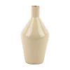 Present time - Vase Ivy bottle cone iron enamel latte brown