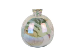 Present time - Vase Melange bottle pearly jungle green