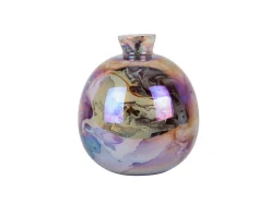 Present time - Vase Melange bottle pearly chocolate brown