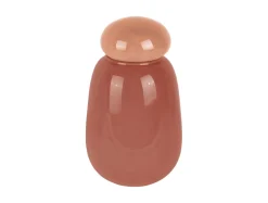 Present time - Vase Nuevo Dulce faded pink w. soft pink lid