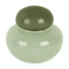 Present time - Vase Nuevo Dulce small soft green w. jungle green lid