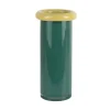 Present time - Vase Plegado L retro green w. soft yellow
