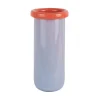 Present time - Vase Plegado XL soft purple w. bright orange