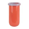 Present time - Vase Plegado M bright orange w. soft purple