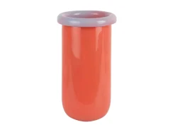 Present time - Vase Plegado M bright orange w. soft purple