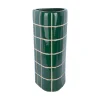 Present time - Vase Retro Tiles triangular large retro green