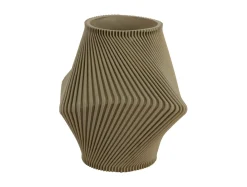 Present time - Vase Twisted Rib tea green