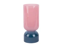 Present time - Vase Variado Colores medium faded pink w. dark blue