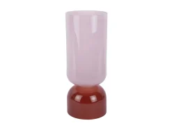 Present time - Vase Variado Colores large soft pink w. red ochre