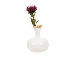 Present time - Vase Yara large enamel white