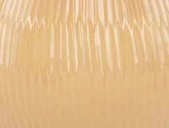 Present time - Votive Chique Ribbed small glass latte brown