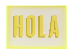 Present time - Wall art Hola medium bright green