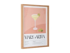 Present time - Wall art Margarita peach orange