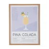 Present time - Wall art Pina Colada soft purple