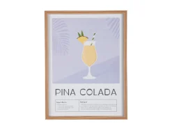 Present time - Wall art Pina Colada soft purple