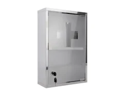 Present time - Wall cabinet Medicine large chrome