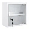 Present time - Wall cabinet Medicine small metal white