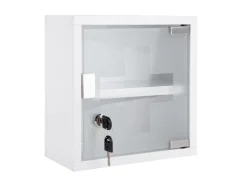 Present time - Wall cabinet Medicine small metal white
