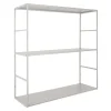 Present time - Wall rack Level metal matt warm grey
