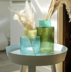 Remember - Vase - Groove L - Grøn