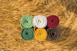 Rug Solid - Bomuldstæppe, amber - 60x90 cm.