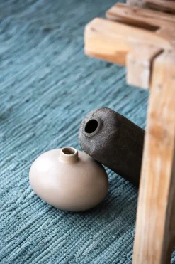 Rug Solid - Bomuldstæppe, jade - 75x200 cm.