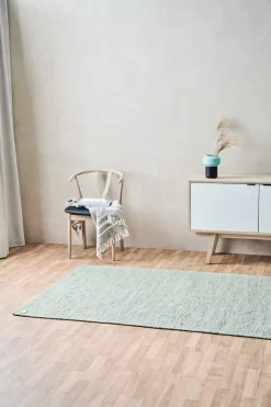 Rug Solid - Bomuldstæppe, Mint - 65x135 cm.