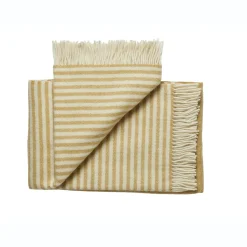 Silkeborg Uldspinderi - Plaid - Bogø - Sunshine Yellow/Gul - 140x240 cm