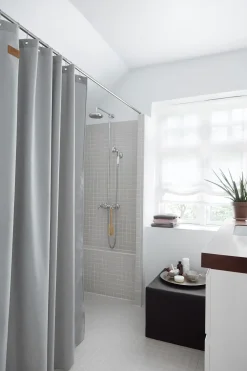 Skriver Collection - Badeforhæng - Orlando - Lysegrå - 150x200 cm