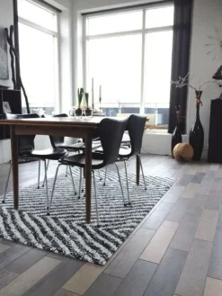Skriver Collection - Måtte - TrendMat Delux - Herringbone - sort - 150x200 cm