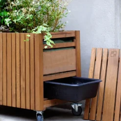 SQUARELY COPENHAGEN - Plantekasse - GrowLARGE - Mørk Eg - 90x45x52cm