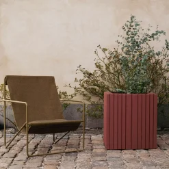 SQUARELY COPENHAGEN - Plantekasse - Unfold SQUARE - Rød - 60 x 60 x 56 cm