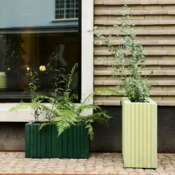 SQUARELY COPENHAGEN - Plantekasse - Unfold WIDE TALL - Forest Green - 77 x 33 x 70 cm