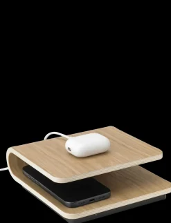 Stelton - Ro trådløs oplader oak