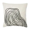 Svanefors - Curve Pudebetræk - Black/white 45x54cm