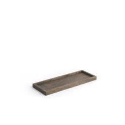 The Oak Men træbakke - Square Tray Small - Sort olieret eg
