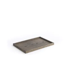The Oak Men træbakke - Square Tray Medium - Sort olieret eg