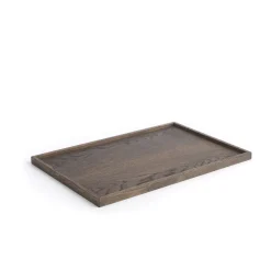 The Oak Men træbakke - Square Tray Large - Sort olieret eg