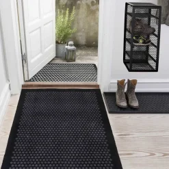 Tica Copenhagen - Løber - Dots - Sort/grå - 90x200 cm