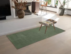 Tica Copenhagen - Løber - Ensfarvet - Dusty green/Støvet grøn - 90x200 cm