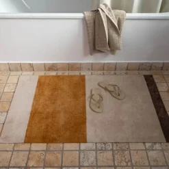 Tica Copenhagen - Løber - Stripes Horizon - Ivory-Dijon-Brown - 90x200 cm