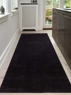 Tica Copenhagen - Løber - Unicolor - Black - 100x300