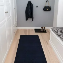 Tica Copenhagen - Løber/Smudsmåtte - Ensfarvet - Mørkeblå - 67x200 cm